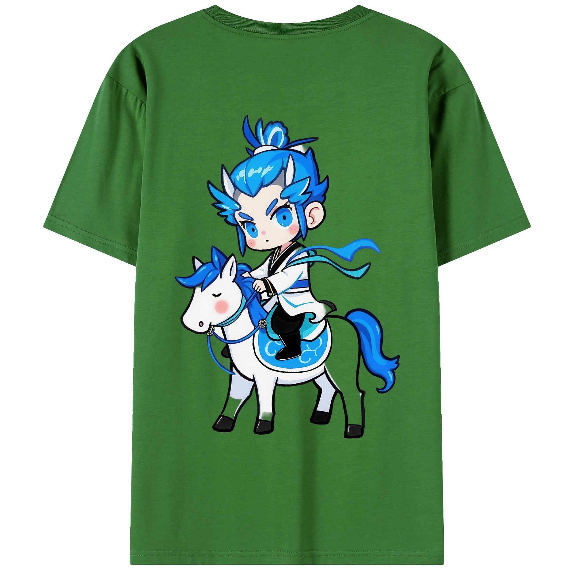 （画像用） Ne Zha 2 ナタ 魔童の大暴れ レディース半袖Tシャツ(バックプリント)